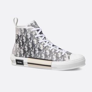Dior Monochrome High-Top Canvas Sneaker